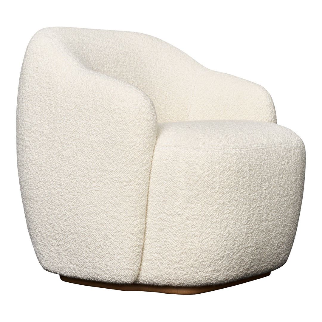 Barba Club Chair with Swivel Base - Modern Accent Chair for Living Room, Office & Lounge - 360-Degree Rotation for Comfortable Seating