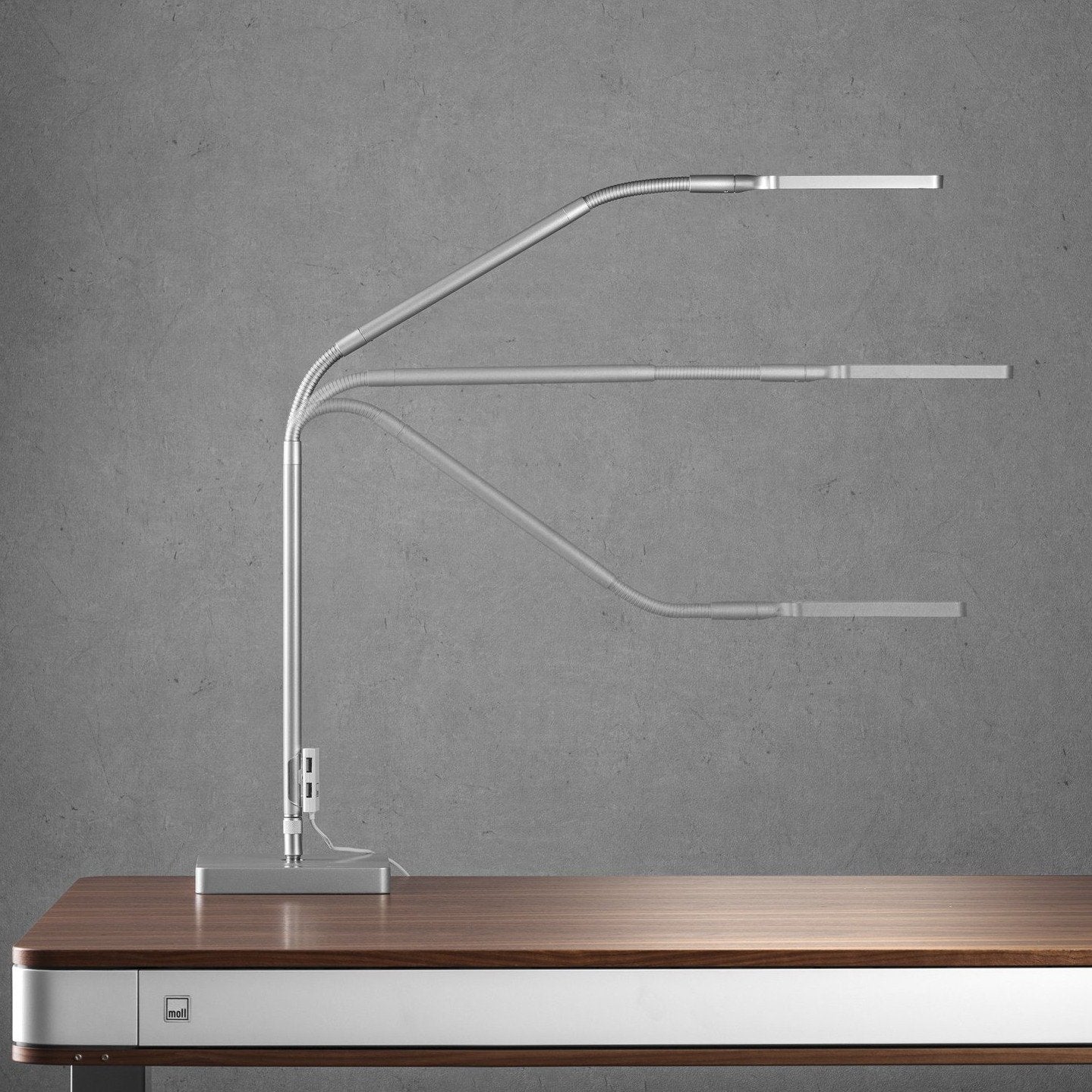 Moll L7 Modern Designer Lamp - Stylish LED Table Light for Living Room, Bedroom & Office Decor - Perfect for Reading, Working & Ambient Lighting