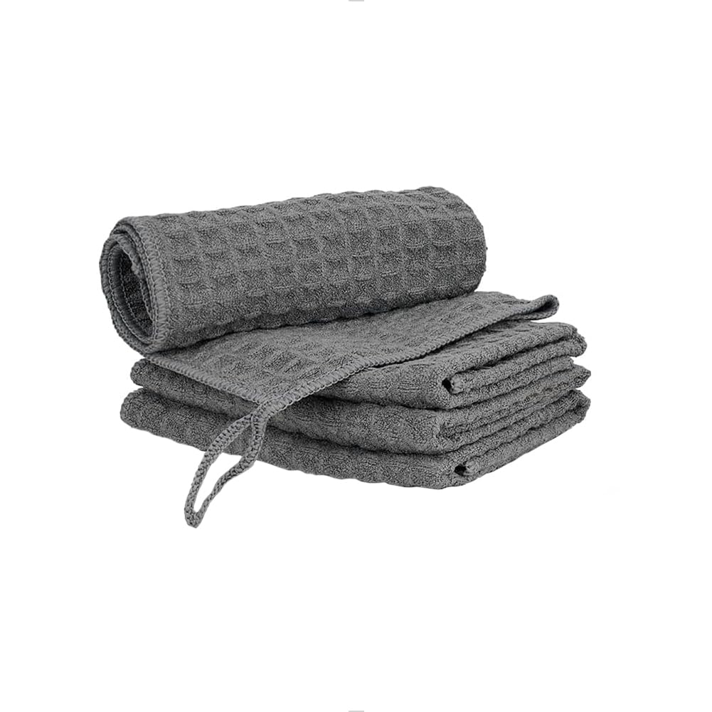 Premium Microfiber Cleaning Cloths 4-Pack - Barista Towels for Espresso Machines, Steam Wands & Kitchen Cleaning - 12