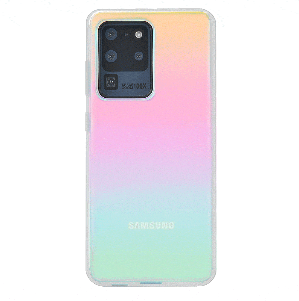 Samsung Galaxy Phone Case with White Opal Design - Slim Protective Cover for Everyday Use, Work, and Travel