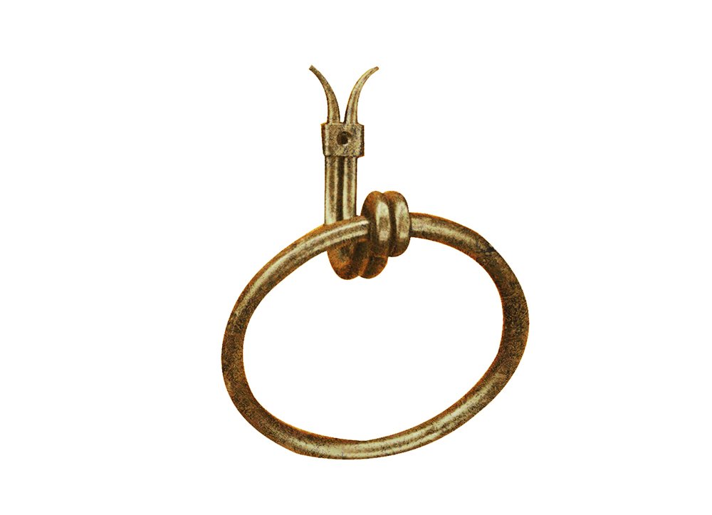 Wall Mounted Towel Ring - Rustic Iron Bathroom Accessory for Hand & Kitchen Towels | Perfect for Bathroom, Kitchen & Spa Decor