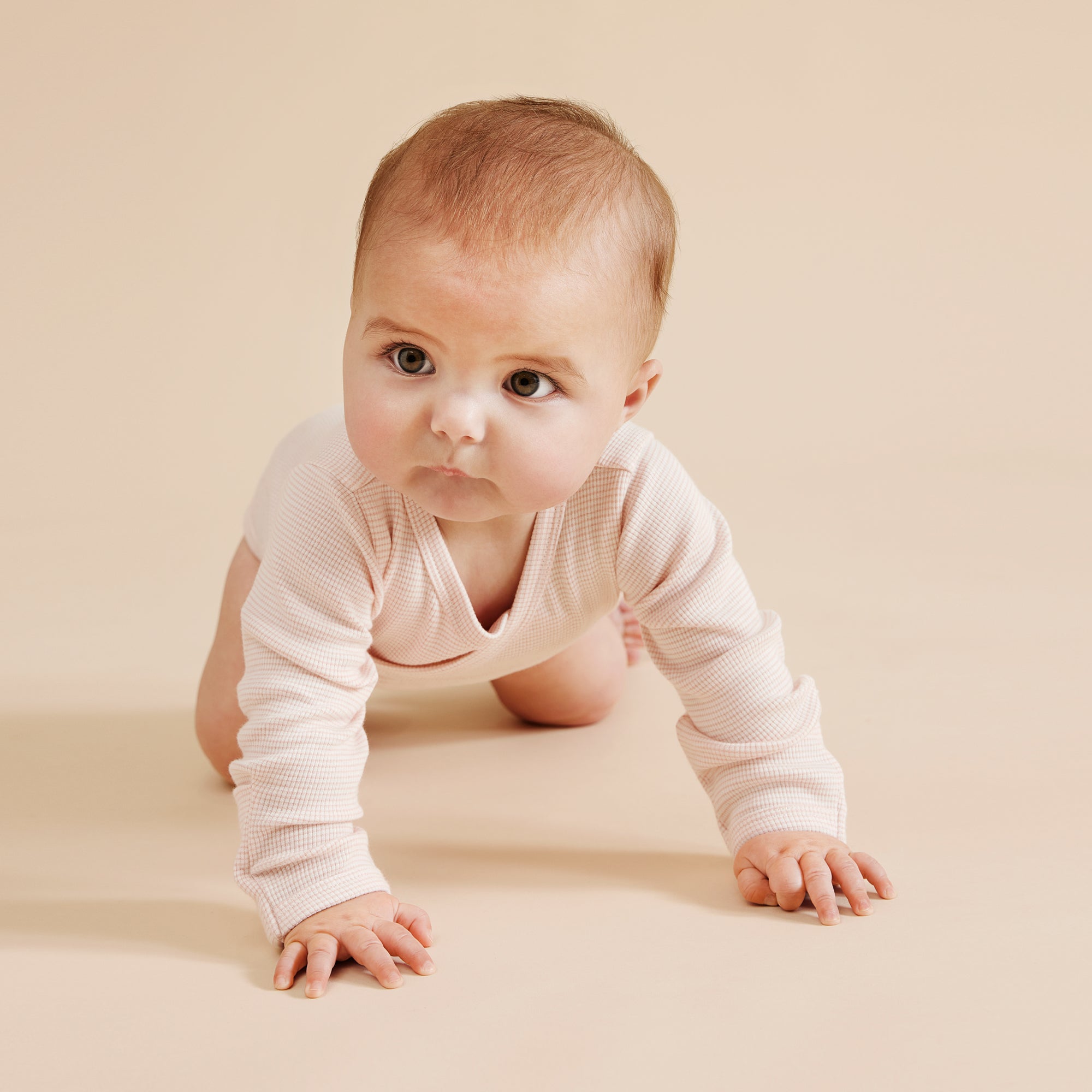 Organic Stripe Rib Kimono Bodysuit - Soft Cotton Baby Romper for Newborns & Infants - Perfect for Playtime, Photos & Everyday Wear