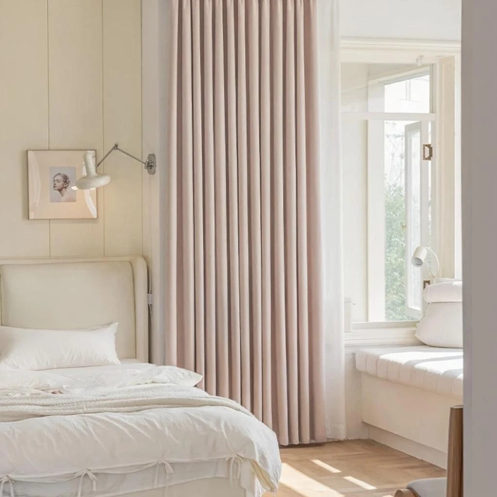 Ellie Plush Chenille Blackout Curtains - Thermal Insulated, Noise Reducing, Anti-Bacterial Custom Window Treatments for Bedroom, Nursery & Living Room