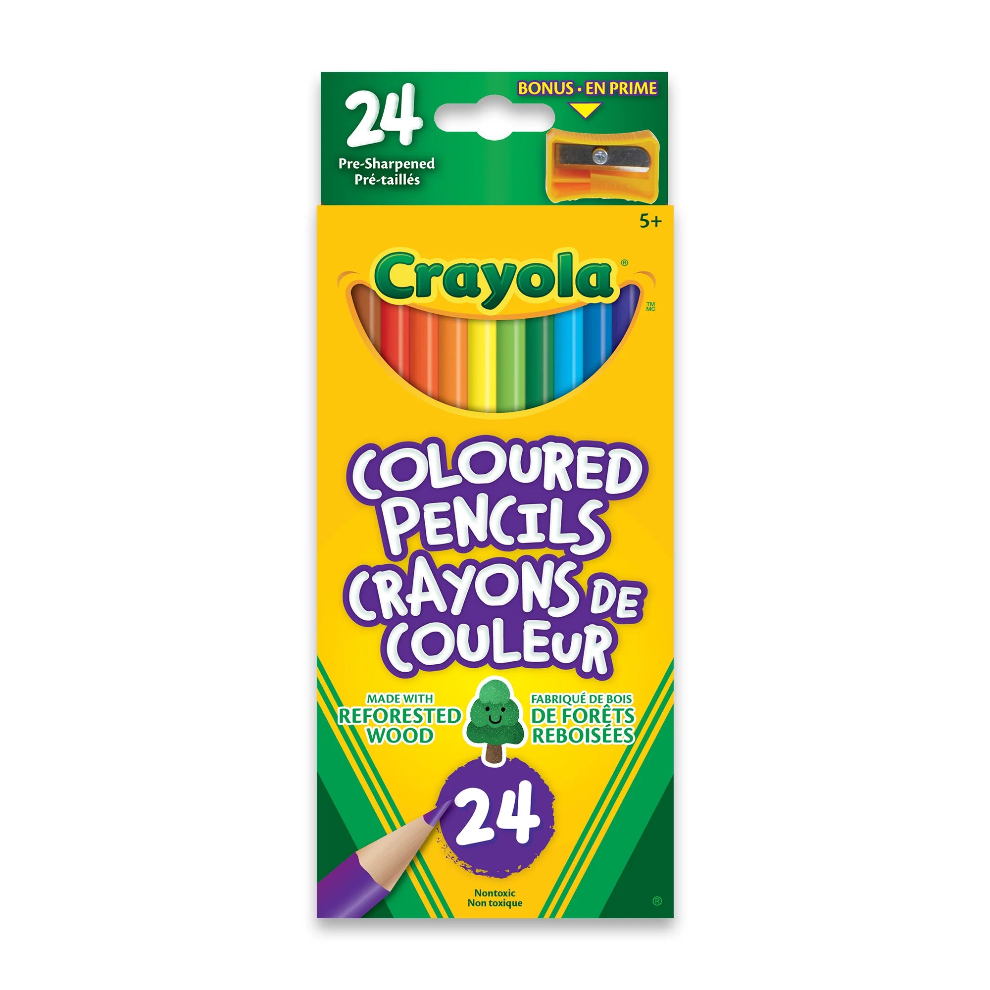 Crayola 24 Pack Colored Pencils for Kids - Premium Art Supplies for Drawing, Coloring & Sketching - Perfect for School, Home & DIY Craft Projects