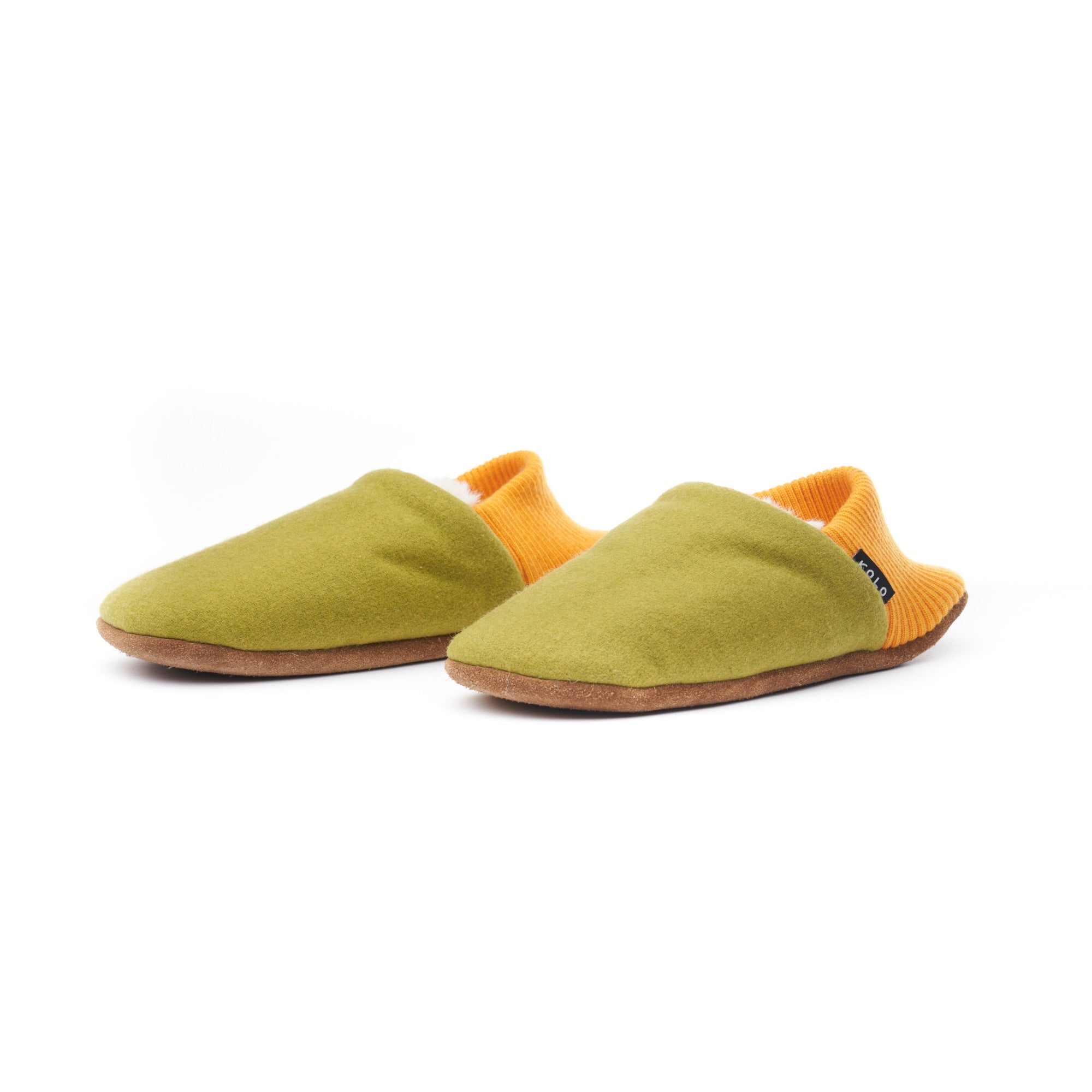 Warm Burel Wool House Slippers with Fur Lining - Cozy Indoor Shoes for Winter Comfort at Home