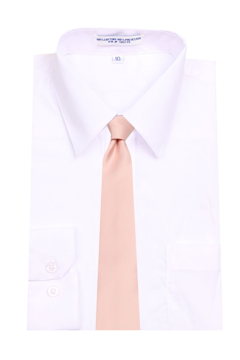 Premium Solid Color Boys Necktie - Classic Formal Tie for Kids - Perfect for School, Weddings & Special Occasions