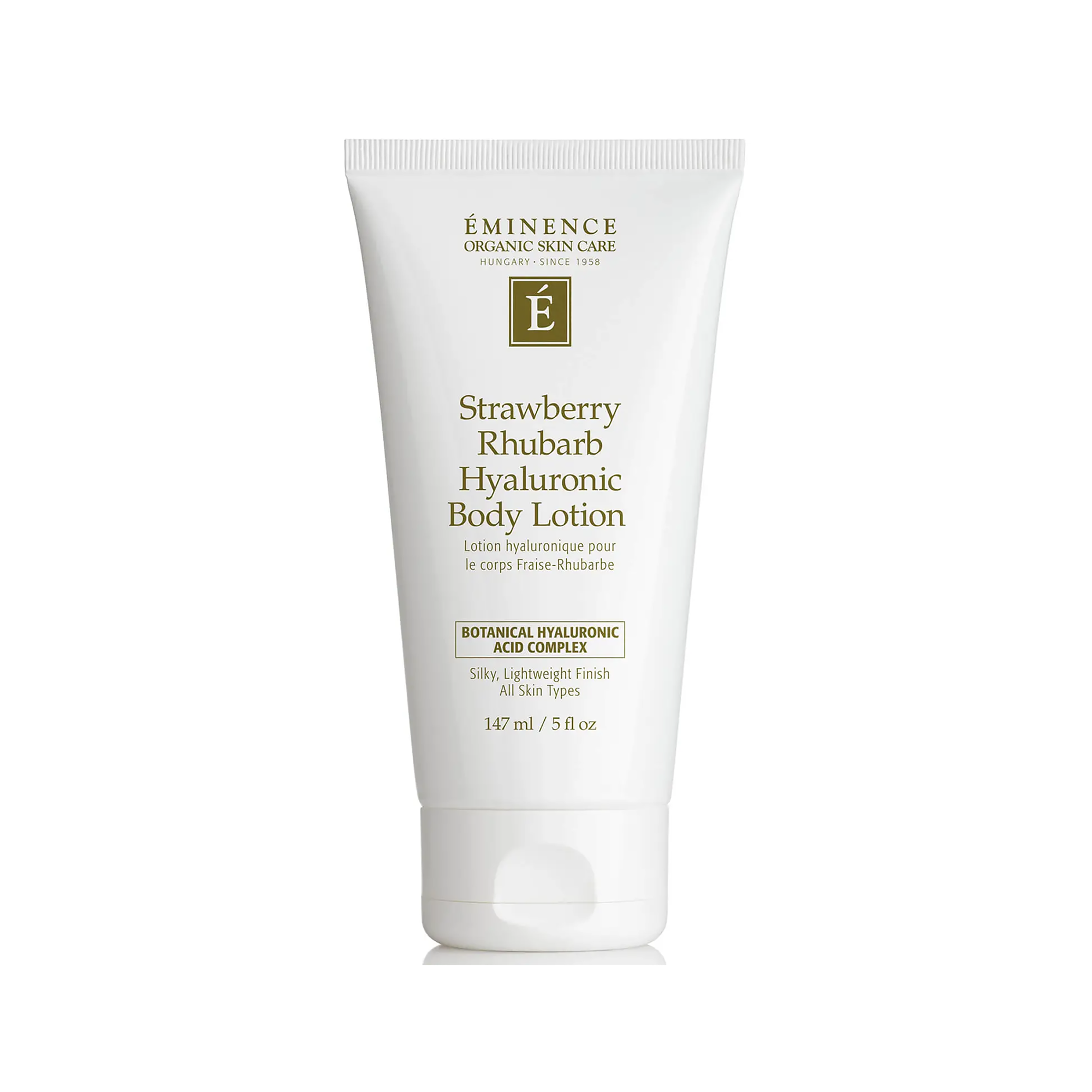 Eminence Organics Strawberry Rhubarb Hyaluronic Body Lotion - Hydrating & Nourishing Moisturizer for Dry Skin | Perfect for Daily Use & Spa Days
