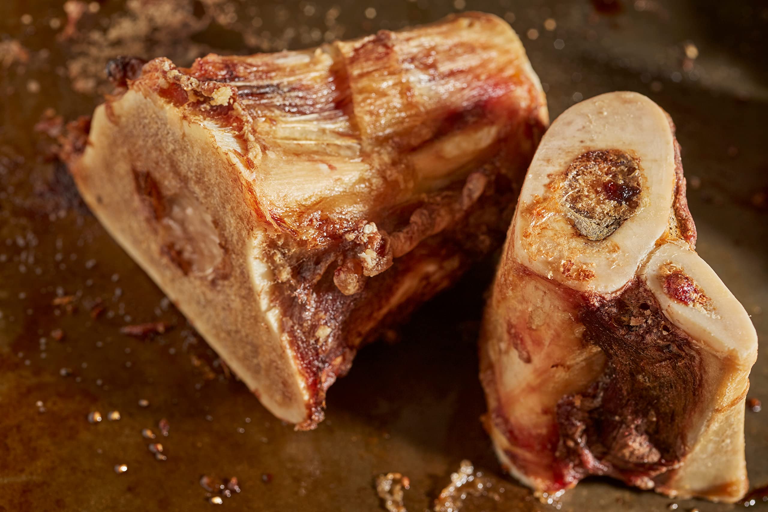 Premium Natural Beef Marrow Bones for Dogs - 3-4 Inch (6 Count) | Healthy, Digestible Dog Treats | Long-Lasting Chew Bones for Dental Health | Perfect for Training Rewards & Anxiety Relief