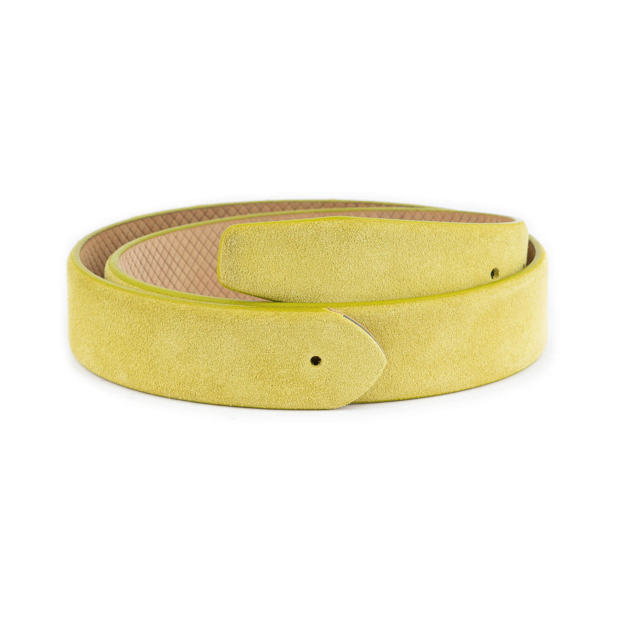 Ferragamo Women's Lime Green Suede Leather Replacement Belt Strap - Perfect for Buckle Replacement & Fashion Accessories | Office, Party & Daily Wear
