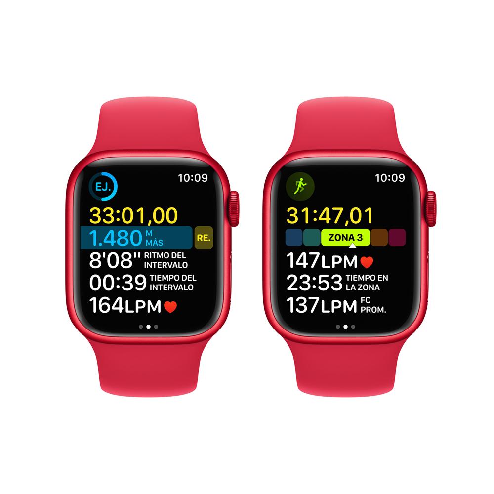 Apple Watch Series 8 (GPS + Cellular) 41mm Aluminum Case (PRODUCT)RED with Sport Band - Perfect for Fitness Tracking, Calls & Notifications on the Go
