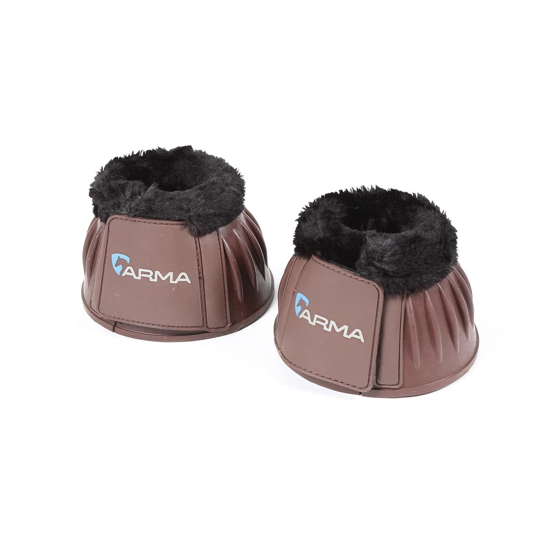 Shires ARMA Fleece Trim Bell Boots for Horses - Durable & Comfortable Horse Boots for Riding, Training & Stable Protection