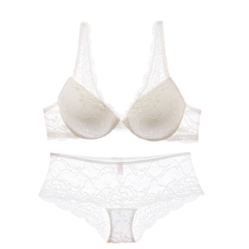 Lace Push Up Bra and Panty Set - Women's Embroidered Lingerie for Comfort & Support | Perfect for Everyday Wear, Date Nights & Special Occasions