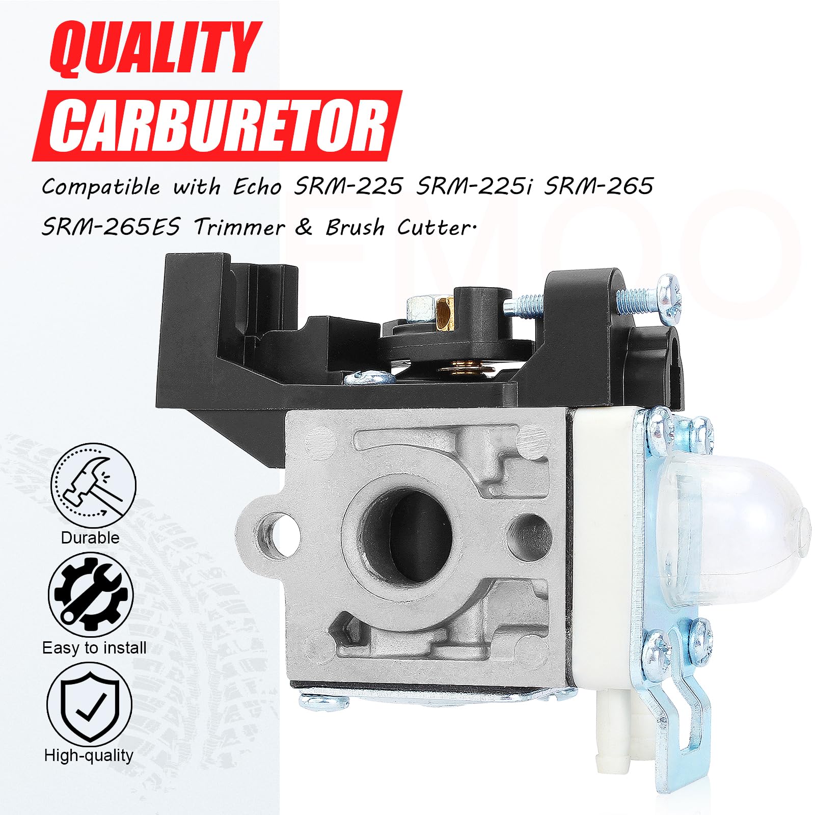 Zama RB-K94 Carburetor Replacement for Echo SRM-225, SRM-225i, SRM-265, SRM-265ES Trimmer & Brush Cutter - Compatible with A021001690, Lawn Mower, Chainsaw - Perfect for Landscaping, Yard Maintenance & Professional Use