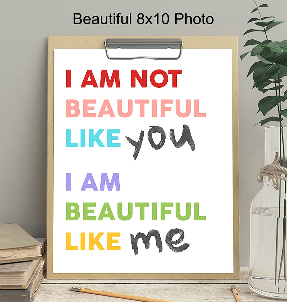 Motivational Inspirational Wall Art Posters for Kids Bedroom - Positive Quotes Decor for Boys & Girls Rooms, Classroom, Teacher Gifts & Family Home - Encouraging Sayings for Study Space & Nursery Decor