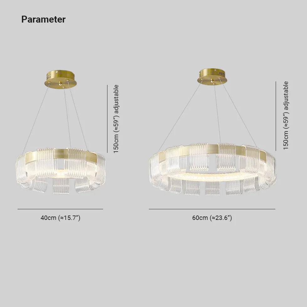 Modern Wavy Acrylic Gold Pendant Light - Elegant Ceiling Lighting Fixture for Dining Room, Kitchen Island & Bedroom Decor