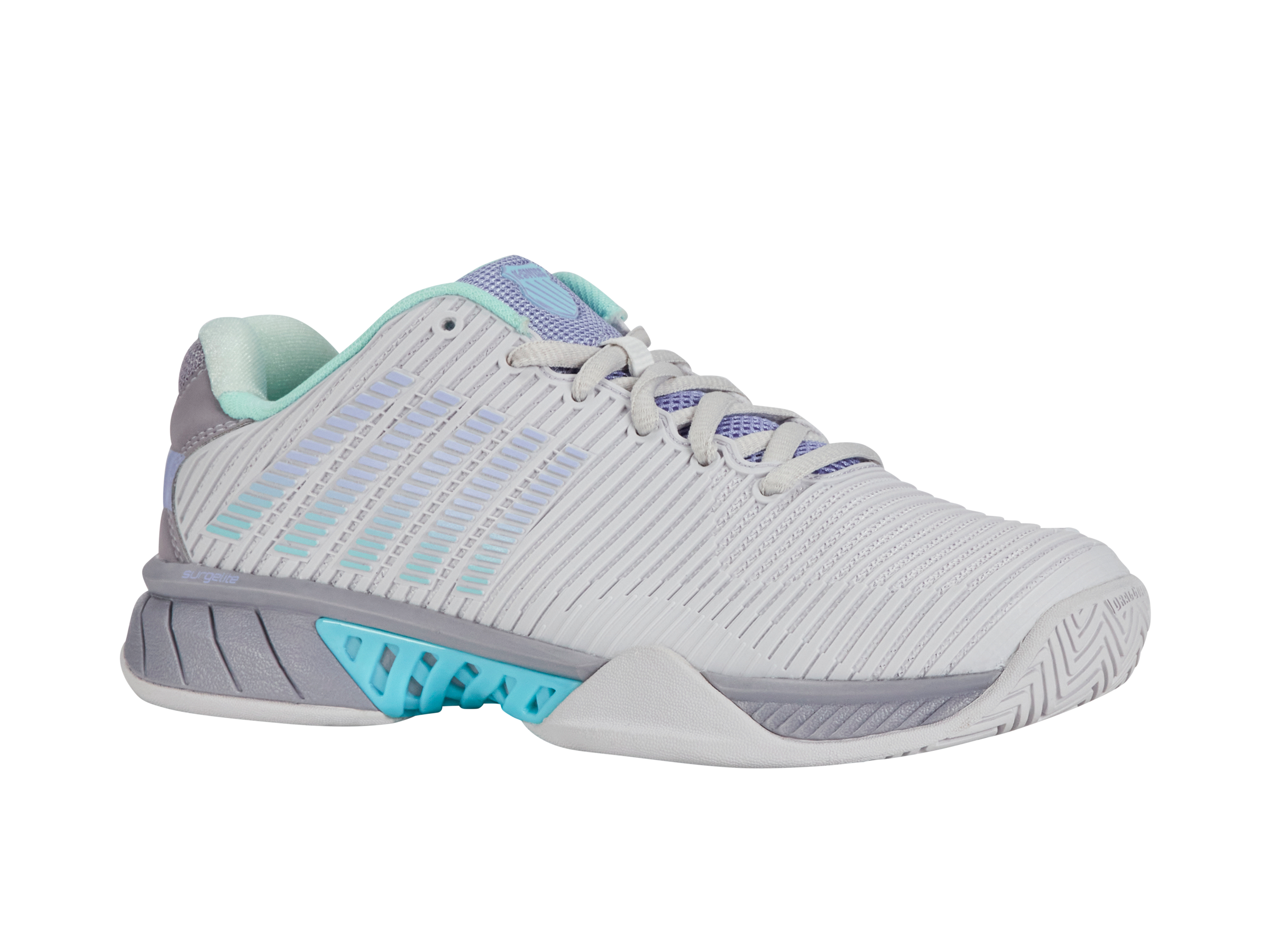 Hypercourt Express 2 Women's Running Shoes - Nimbus Cloud/Lilac Gray/Neon Purple | Lightweight Cushioned Sneakers for Gym, Workout & Daily Wear | Size 96613 020 M