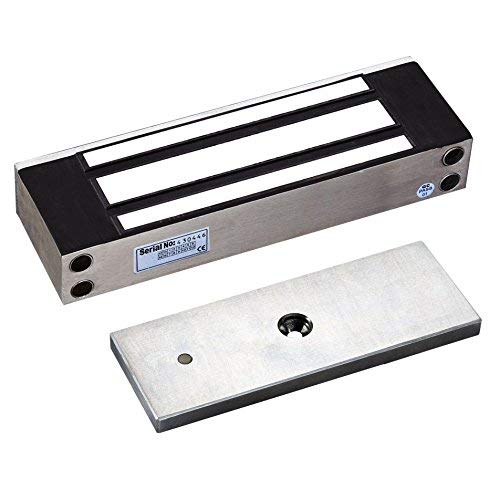 UHPPOTE 1200Lb Heavy Duty Outdoor Electric Magnetic Lock with Mounting Bracket - Secure Inswinging Doors for Commercial Buildings, Offices & Smart Home Security Systems