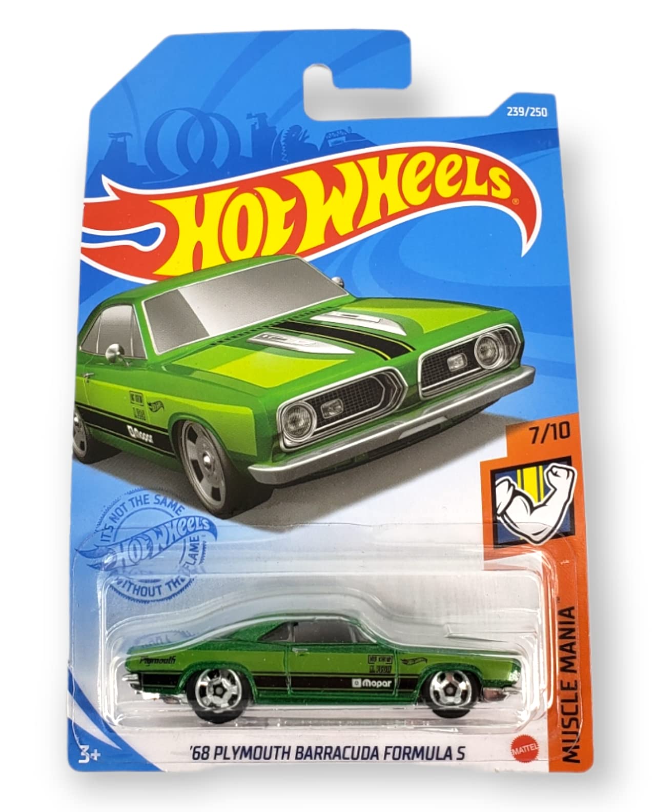 Hot Wheels 68 Plymouth Barracuda Formula S Muscle Mania Die-Cast Car - 1:64 Scale Collectible Toy for Kids & Adults - Perfect for Racing Play, Display & Gift Giving