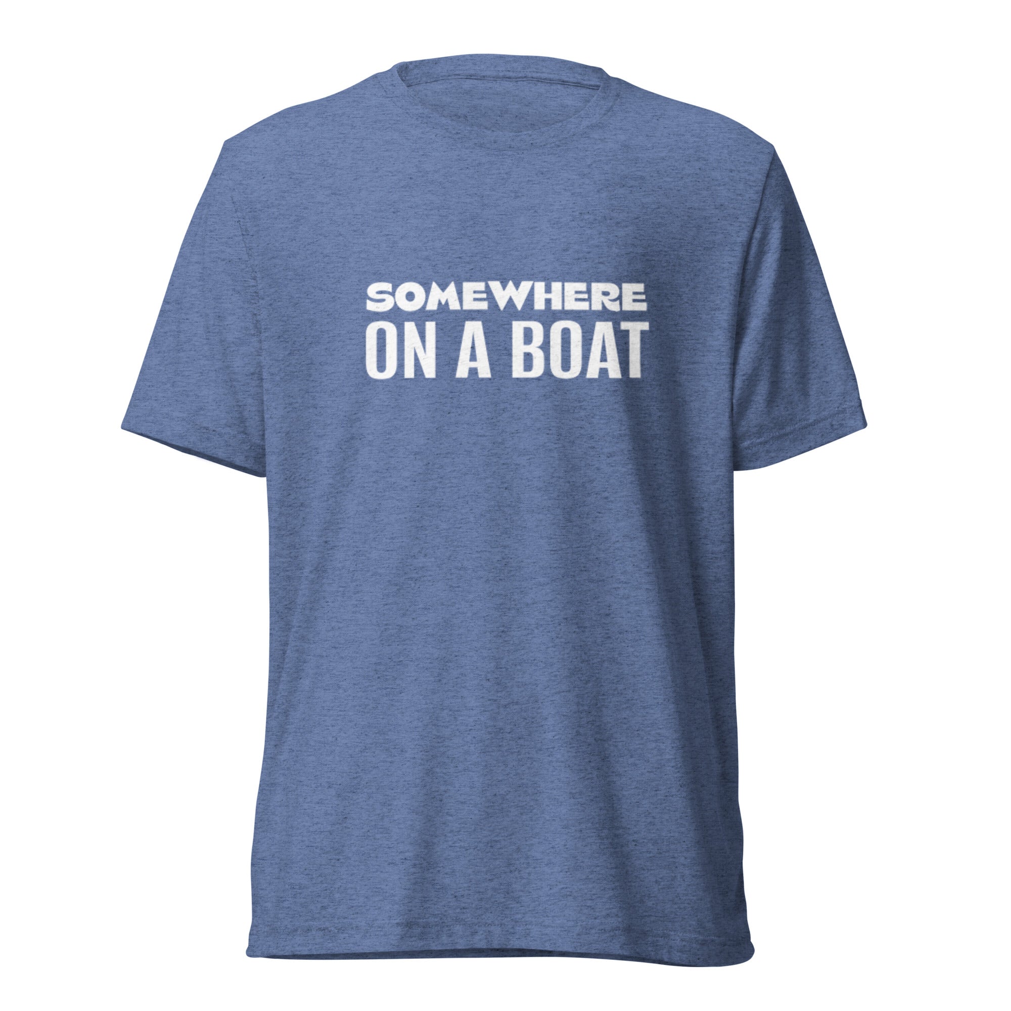 Bart's Water Sports Somewhere on a Boat Short Sleeve T-Shirt - Comfortable Casual Tee for Boating, Fishing & Outdoor Activities