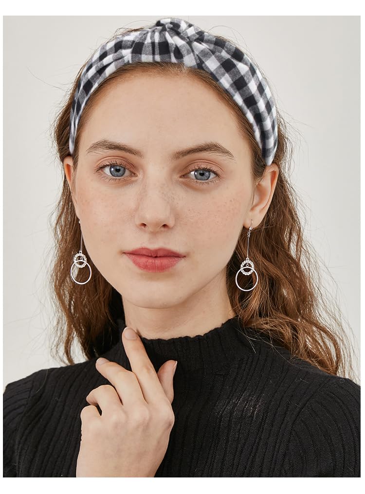 12 Pack Non-Slip Knotted Headbands for Women & Girls - Fashionable Wide Fabric Hair Accessories for Workouts, Yoga, Sports & Everyday Style