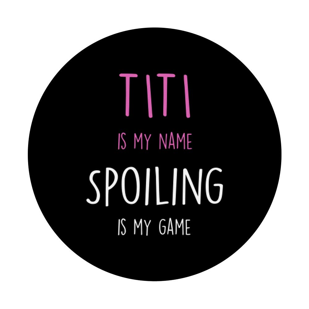 Titi Aunt Gift PopSockets PopGrip - Interchangeable Phone Grip & Stand for iPhone, Samsung, Tablets - Perfect for Selfies, Video Calls & Secure Handling