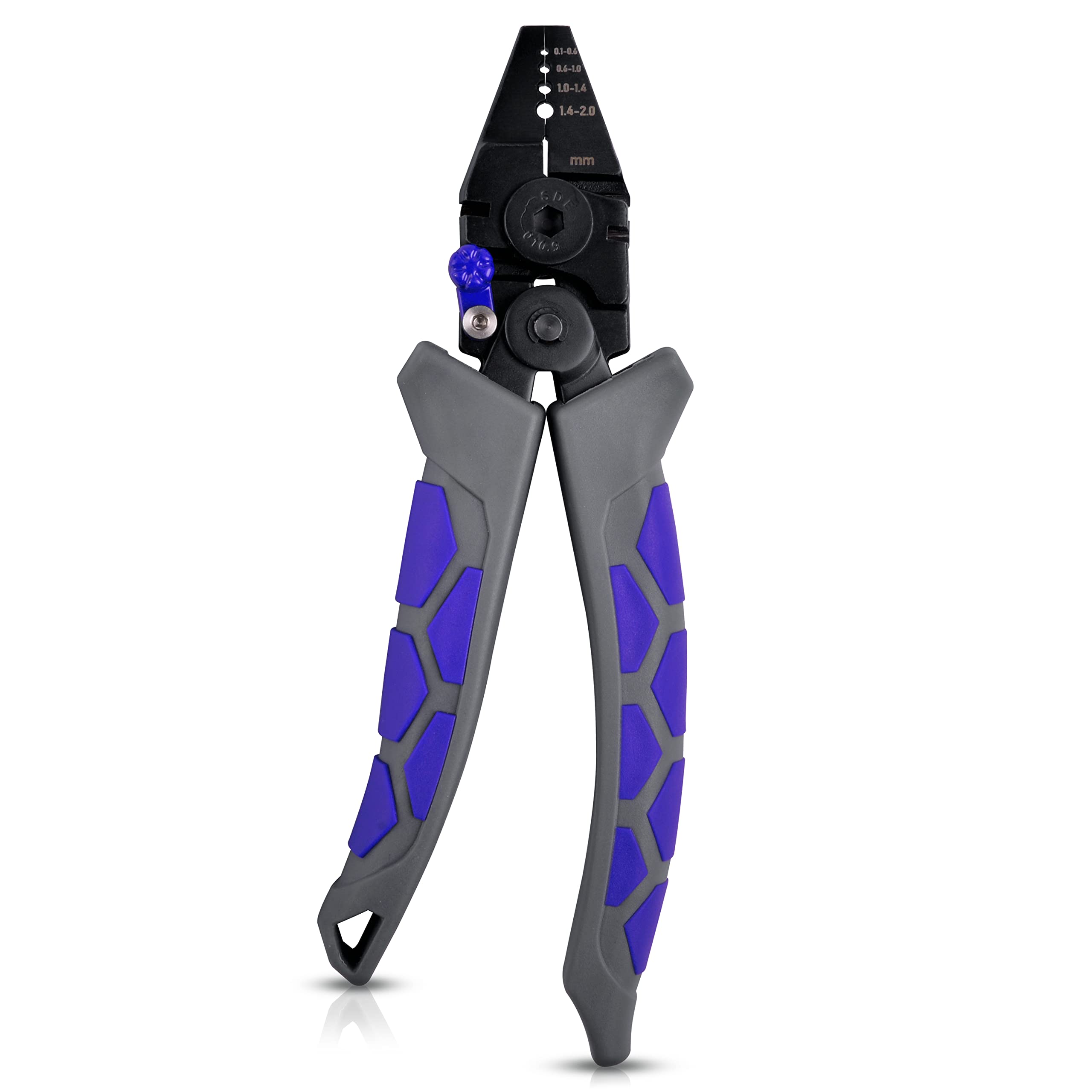 Premium Crimping Tool Pliers with Wire Cutter - High Carbon Steel Fishing Pliers for Effortless Terminal Crimping | Portable Wire Crimper for Fishing, Electrical Work & DIY Projects