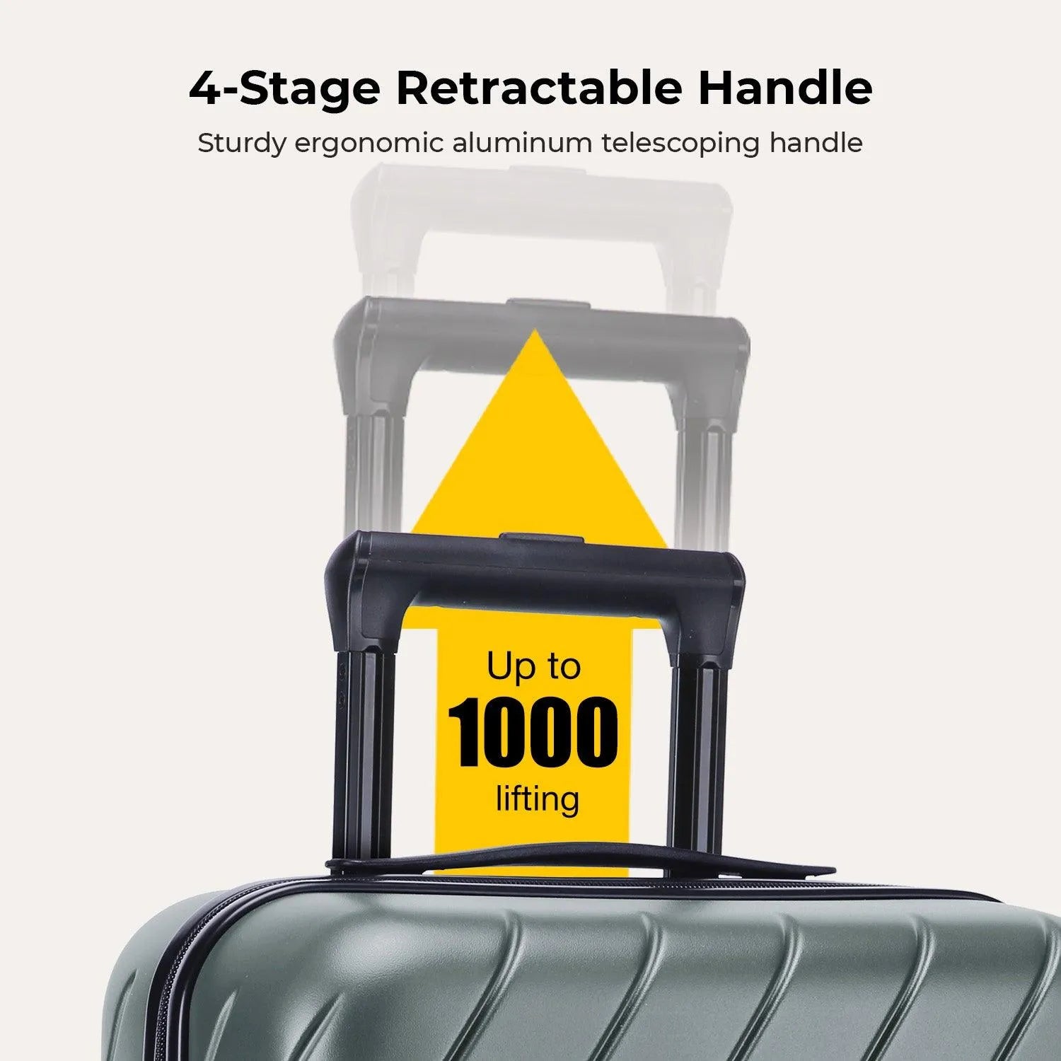 Daren 16-20 Inch Lightweight Hardside Carry On Luggage - Perfect for Air Travel, Business Trips & Weekend Getaways
