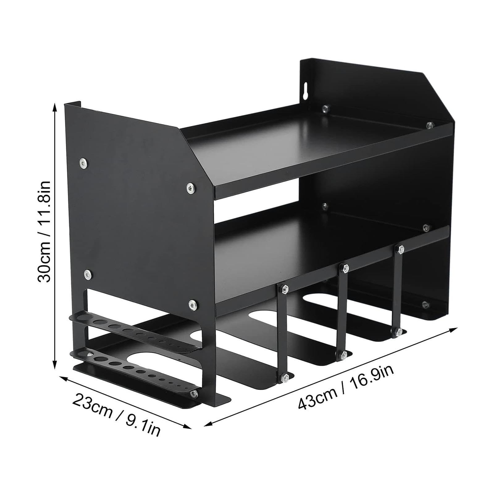 4-Slot Compact Drill Holder & Power Tool Organizer - Space-Saving Storage Rack for Home, Garage, Workshop & Bathroom | Perfect for DIY Projects & Tool Organization