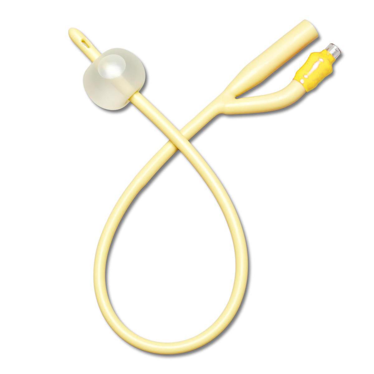 Premium Silicone Elastomer Coated Latex Foley Catheter - Medline Brand - Available in All Sizes for Hospital, Home & Clinical Use