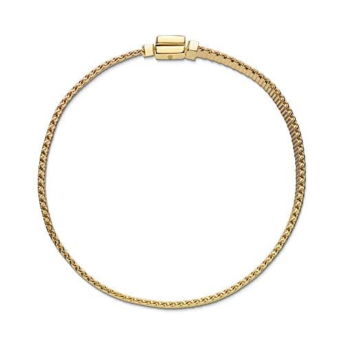PANDORA Mesh Bracelet with 14k Gold Plating - Compatible with Reflexions Charms - Elegant Jewelry Gift for Women - Perfect for Anniversaries & Special Occasions - Includes Gift Box