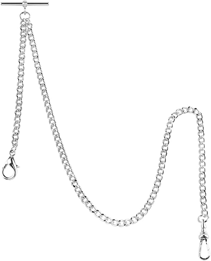 Vintage Gold Pocket Watch Chain Bracelet - 14.7