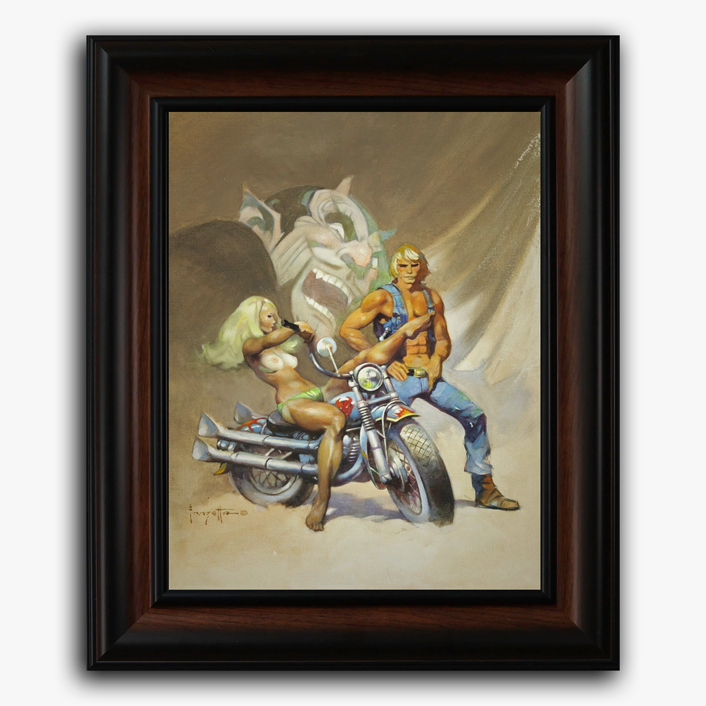 Devil Rider Gothic Wall Art Print - Dark Fantasy Home Decor for Living Room, Bedroom & Office | Premium Fine Art Poster