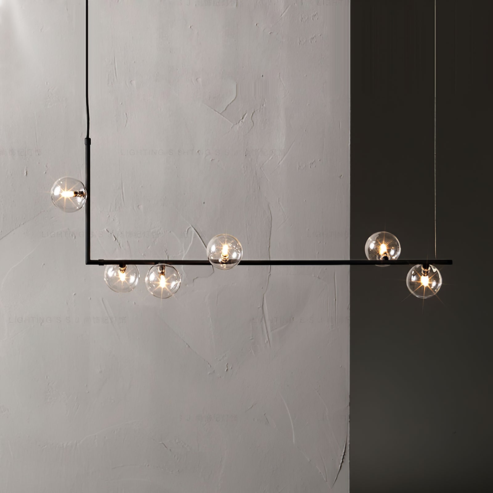 Air 73 Modern Glass Pendant Light - Elegant Hanging Chandelier for Dining Room, Kitchen Island & Living Room Decor