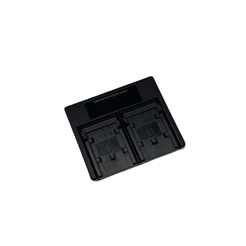 BP-808 Battery Double Charger for Canon BP-807/BP-808/BP-809/BP-819/BP-827/BP-820 Camcorders - Compatible with XA10, Vixia HF G10, HF M40, HF M41, HF200, HF S21, HF10, HF20, HF M400, HF S200, HF100, HF S100, HF S30 - Perfect for Travel, Vlogging & Professional Video Recording