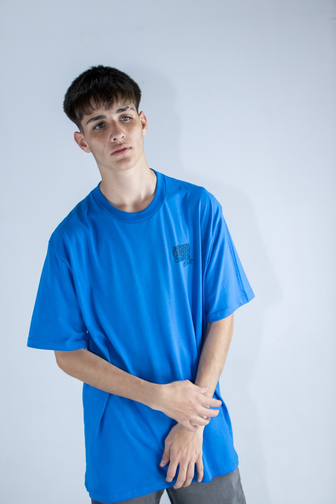 Original Ocn Men's T-Shirt - Premium Cotton Comfort Fit Blue (D1) - Casual Wear, Gym & Everyday Outfits