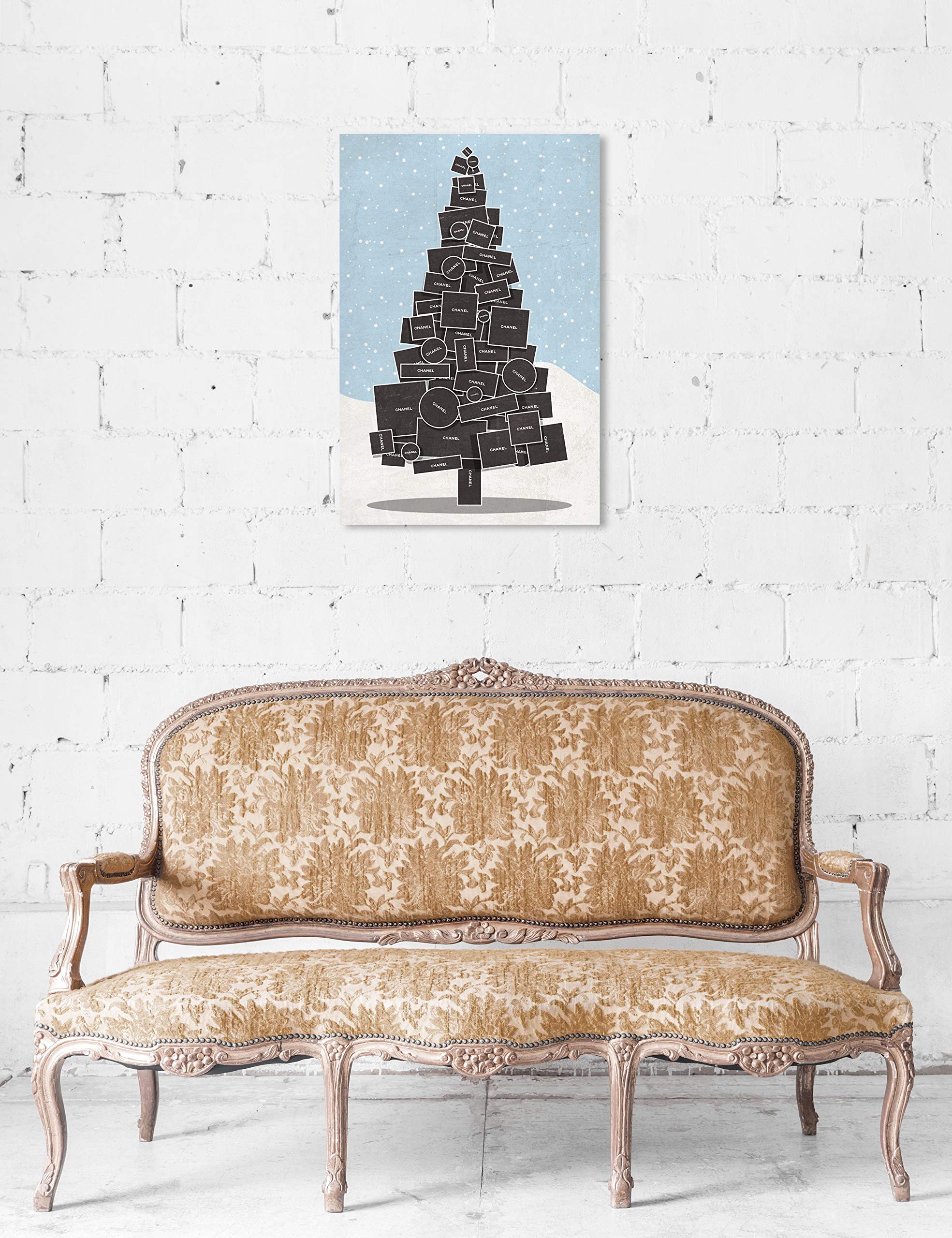 White Christmas Holiday Wall Art Canvas Prints by Oliver Gal Artist Co. - 10