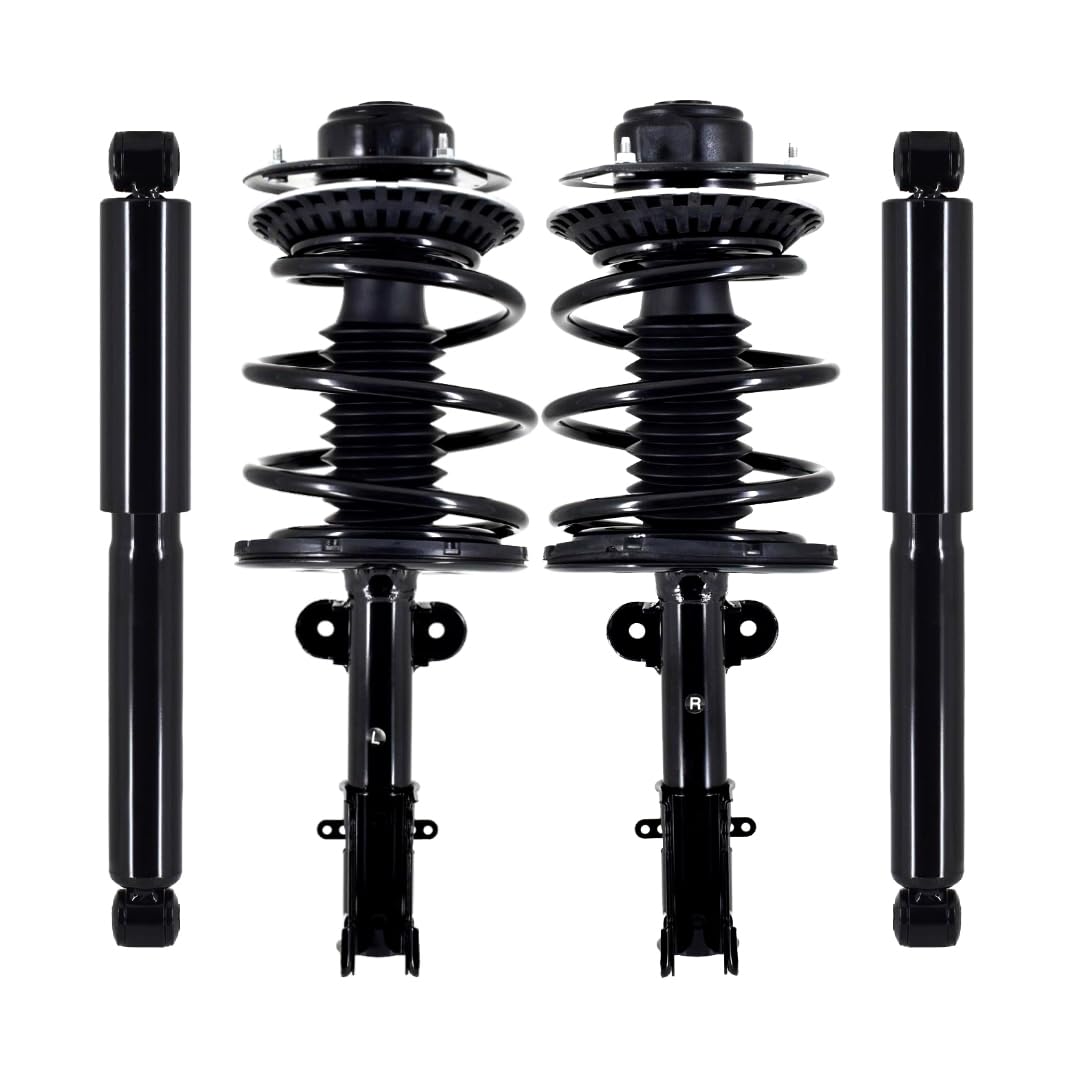 PM Auto Front & Rear Quick Complete Strut-Coil Spring Assembly for 2001-2003 Chrysler Voyager FWD - Smooth Ride & Easy Installation for City Driving & Family Road Trips