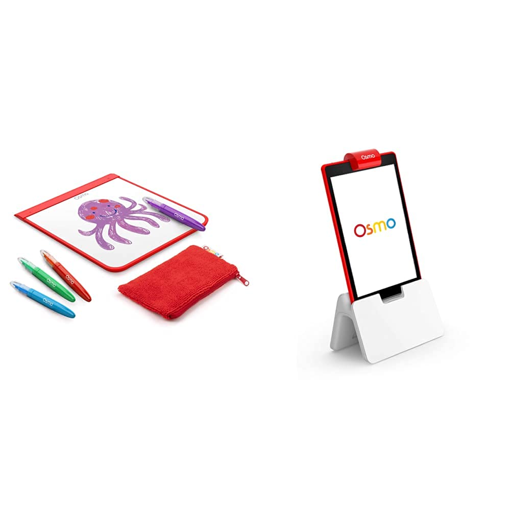 Osmo Monster & Fire Tablet Base - STEM Educational Drawing Toy for Kids Ages 5-10 - Bring Drawings to Life - Amazon Exclusive - Perfect for Home Learning & Creative Play