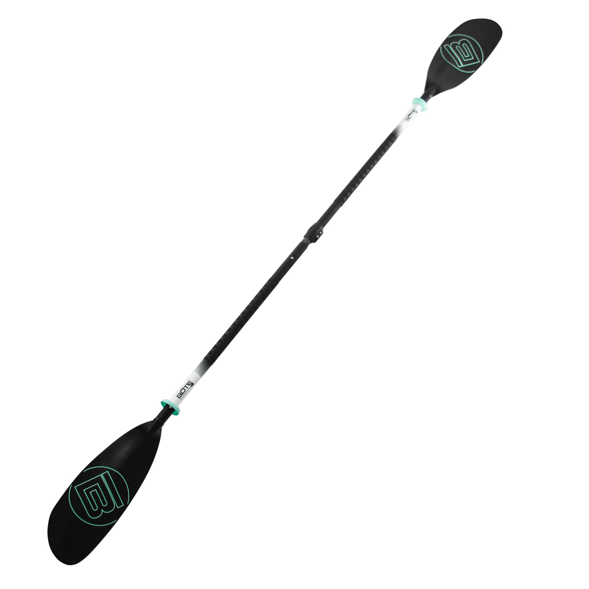 Bote Universal 5-Piece Adjustable Kayak Paddle - Lightweight & Portable for Travel - Fits Adults & Kids - Works for Tandem, Single, 1-Person or 2-Person Kayaking - Perfect for Family Adventures, Fishing Trips & Outdoor Exploration