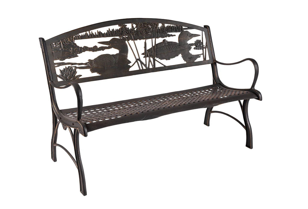 Premium Outdoor Loon Bench - Weather-Resistant Garden Seating for Patio, Lawn & Backyard - Perfect for Relaxing, Entertaining & Nature Enjoyment