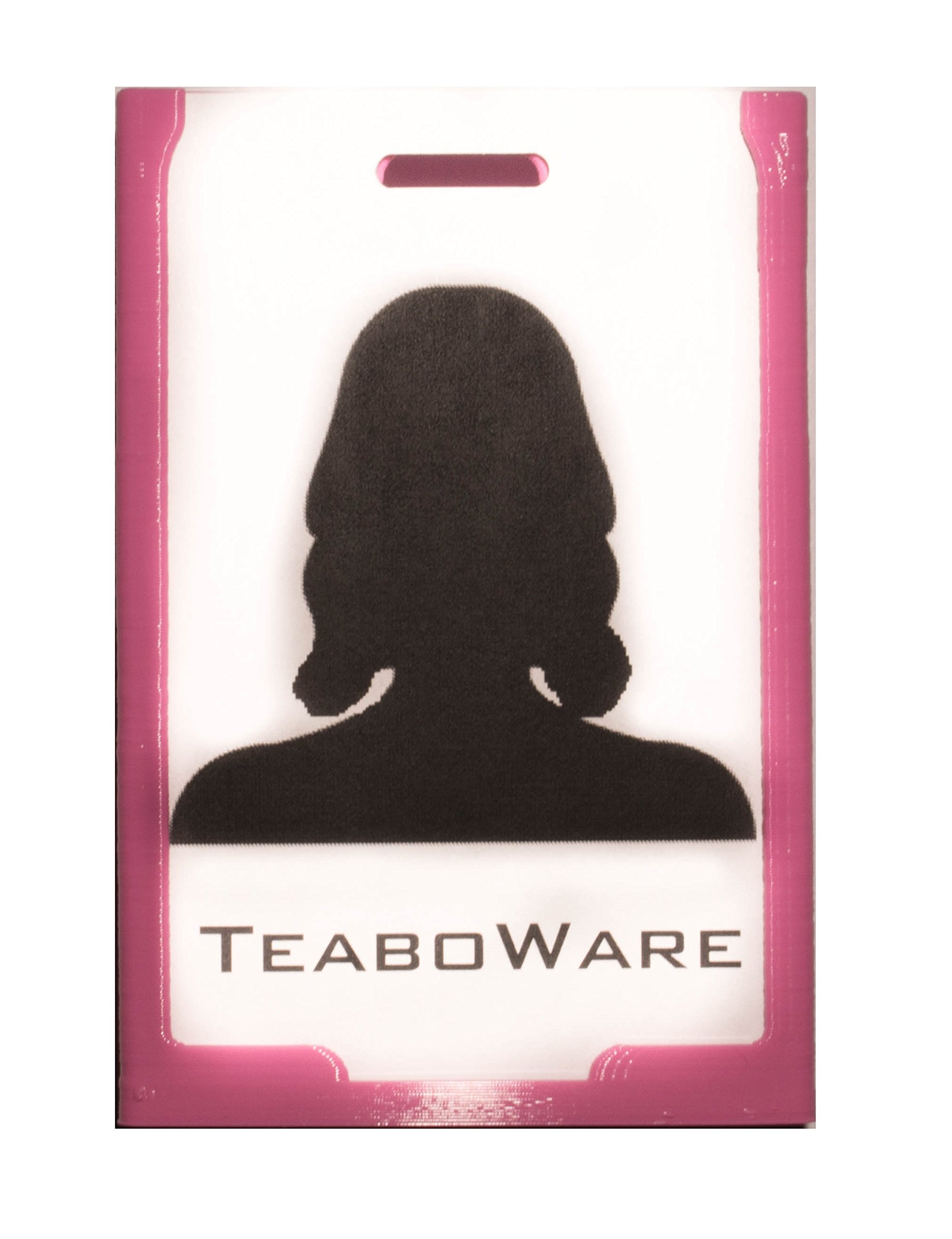 RSA Token Badge Holder (Pink) - Secure ID Card Holder for Work Access - Office, Hospital, School, and Corporate Security Use