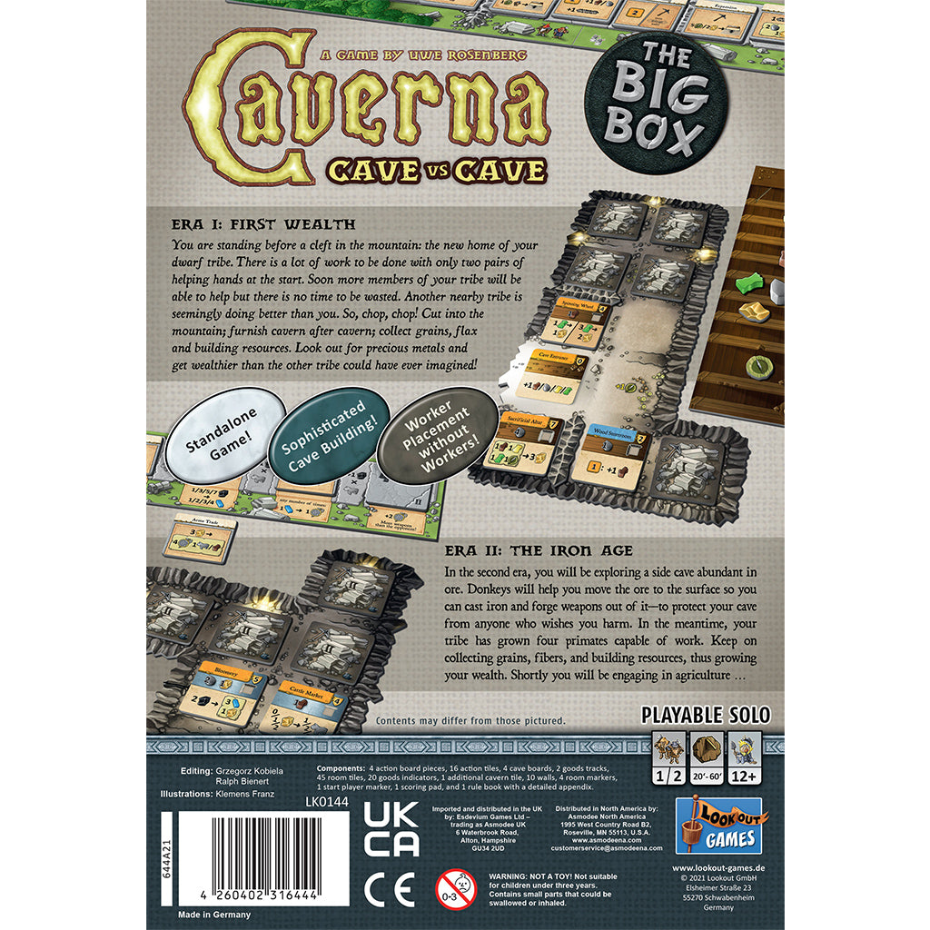 Caverna: Cave vs. Cave - The Big Box Board Game | Strategy Game for Adults & Families | Perfect for Game Nights & Family Gatherings