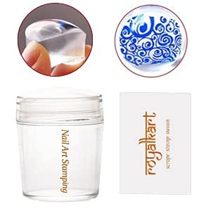 RoyalKart Professional Nail Art Kit for Women & Girls - 3 Nail Stamping Plates (XY12,04,17), Stamper & Scraper - DIY Manicure Accessories for Salon-Quality Nails at Home, Parties & Gifts