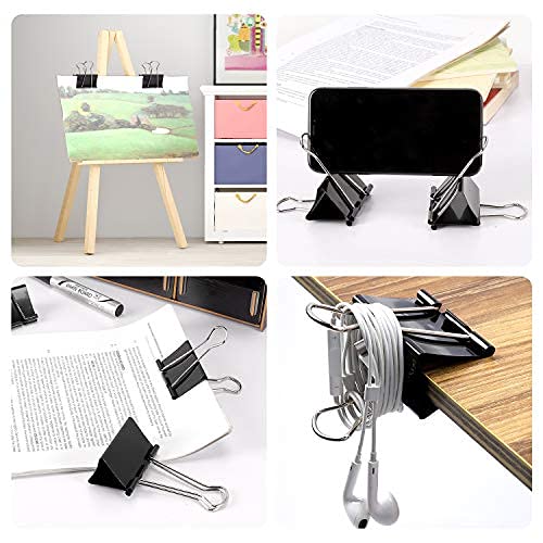 Ufmarine Jumbo Binder Clips 2.4 Inch (12 Pcs) - Office & Document Organizing