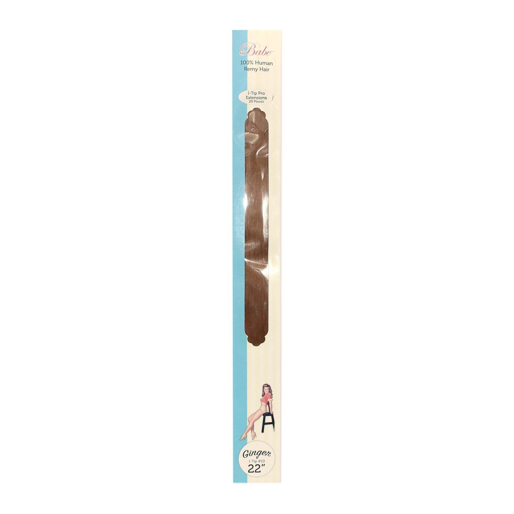 100% Human Hair Remy I-Tip Hair Extensions #10 Ginger - Natural & Seamless for Styling, Volume & Length - Perfect for Parties, Weddings & Everyday Wear
