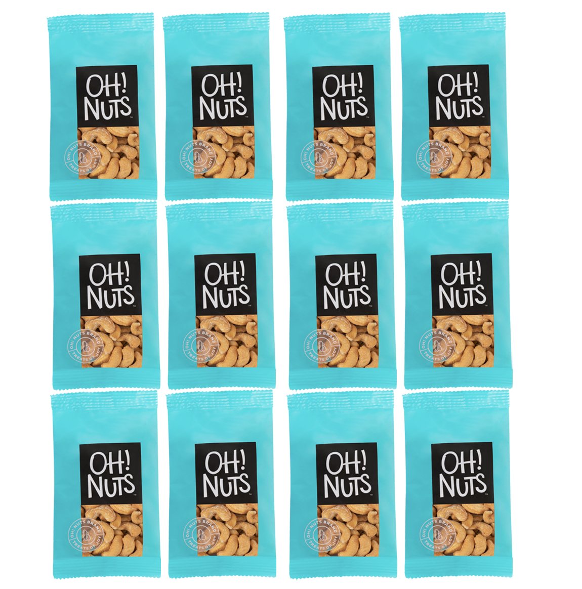 Premium Roasted & Salted Cashews - 12 Individually Packed 1.5 oz Snacks | Healthy On-the-Go Nut Variety Pack for School, Office & Travel | Bulk Snacks for Parties & Gifts