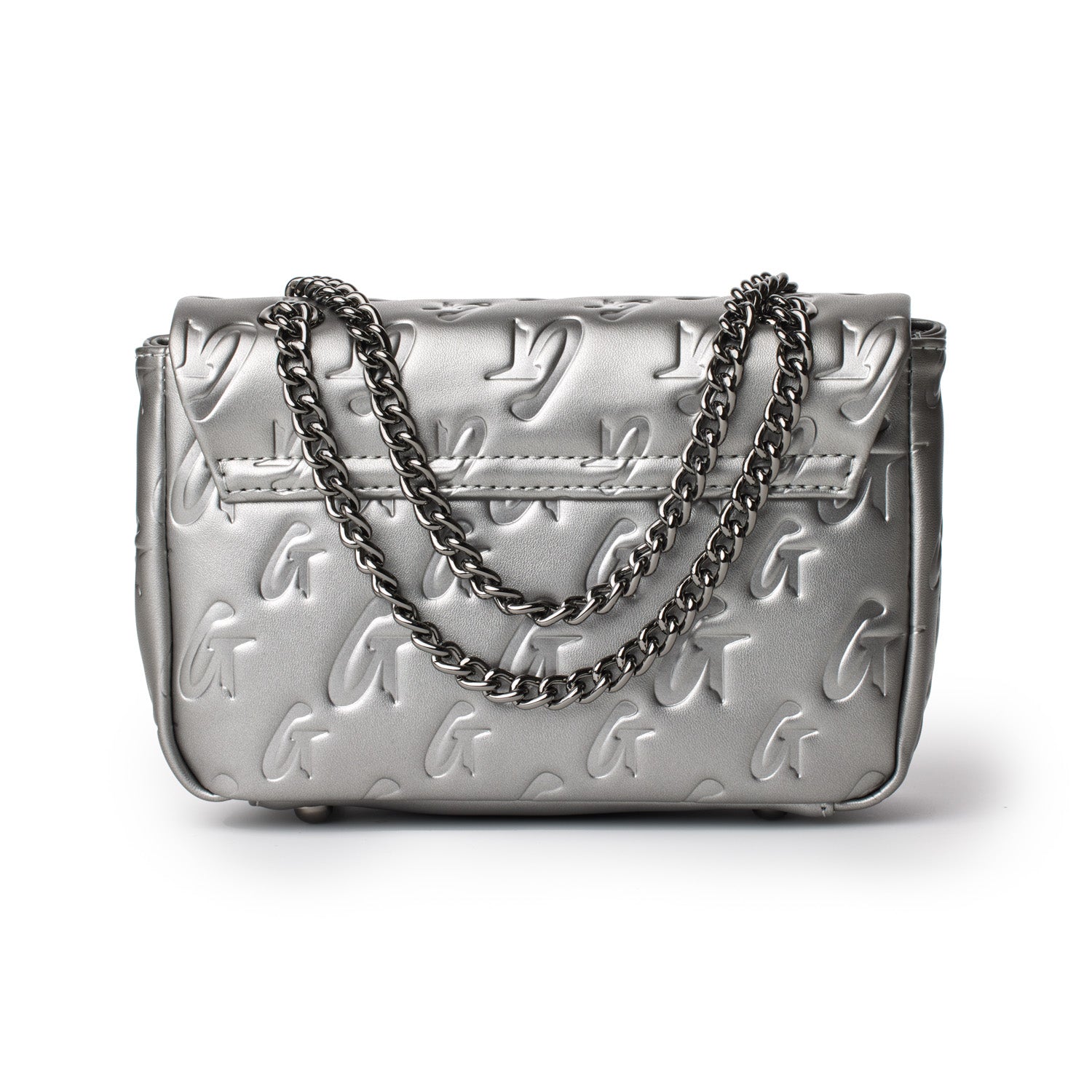 MINI MONOGRAM FLAP BAG in Platinum - Stylish Crossbody Purse for Women, Perfect for Everyday Use, Parties & Travel Accessories