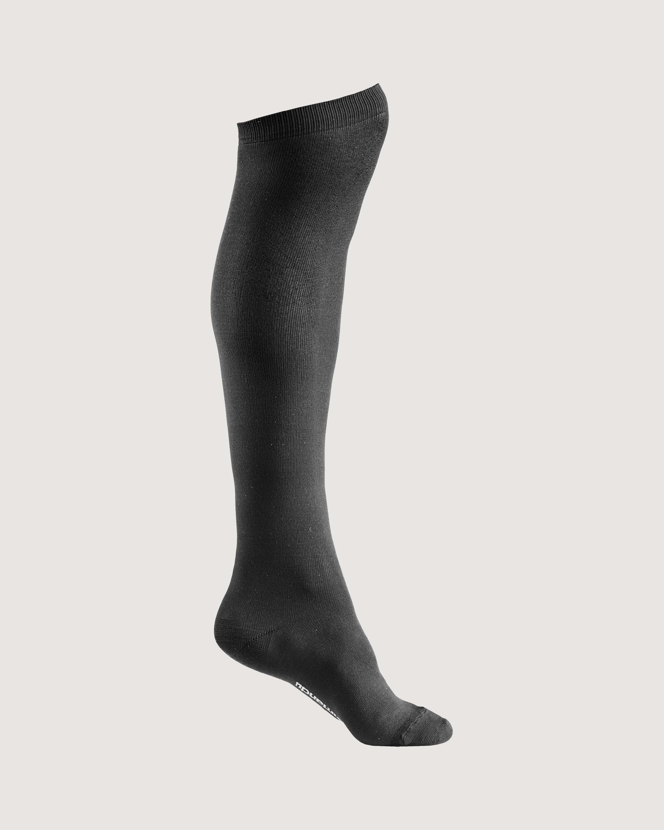 Anti DVT Compression Flight Socks for Women & Men - Black - Prevent Deep Vein Thrombosis During Long Flights, Travel & Post-Surgery Recovery