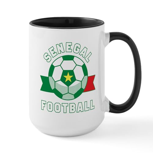White/Black Inside - Senegal Football Mugs