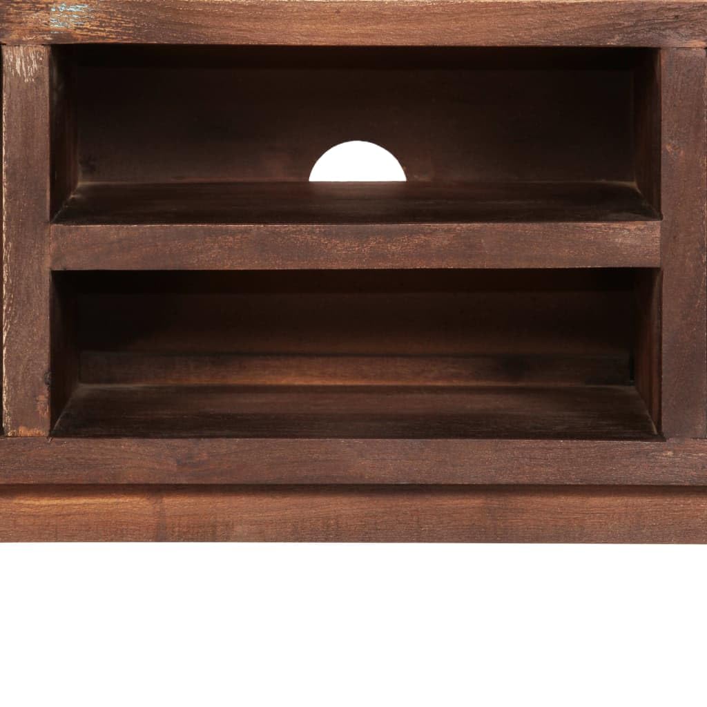 Vintage Acacia Wood TV Stand 46.5